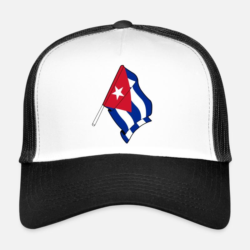 Drapeau de Cuba Casquette trucker 