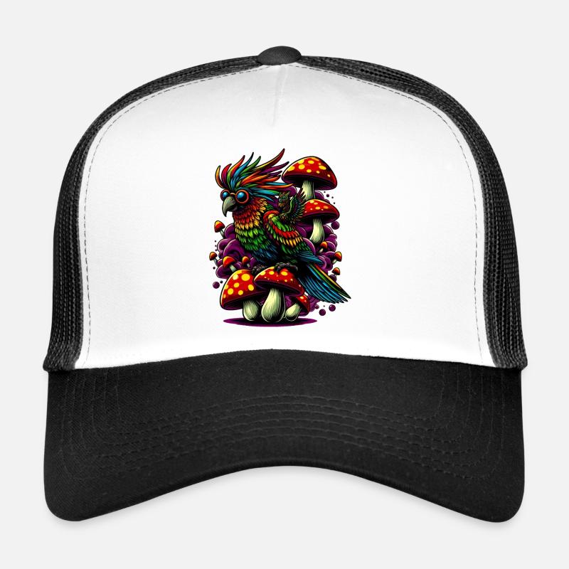 Perroquet coloré Casquette trucker 