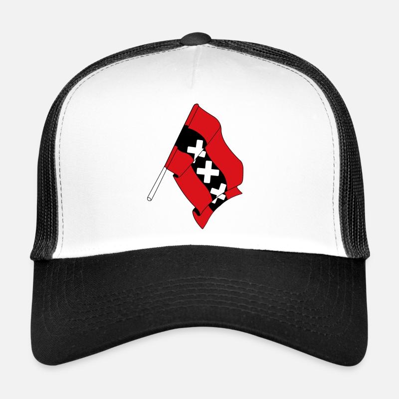 Flag Amsterdam Netherlands Trucker Cap