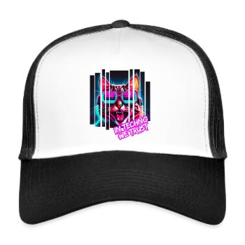 In Techno we trust - Trucker Cap - white/black - Front