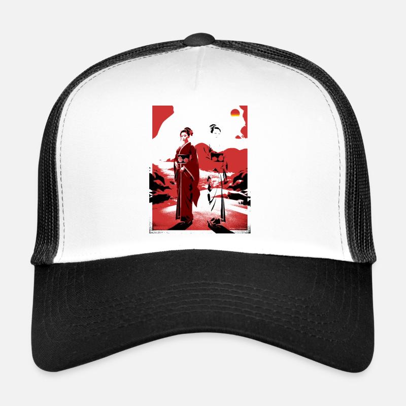 geisha_djinn - Trucker Cap - Weiß/Schwarz