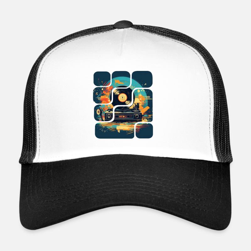 Millésime - Casquette trucker  - blanc/noir