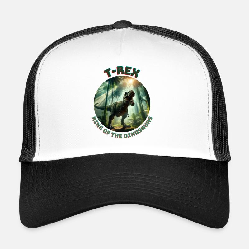 T Rex12 - Trucker Cap - Weiß/Schwarz