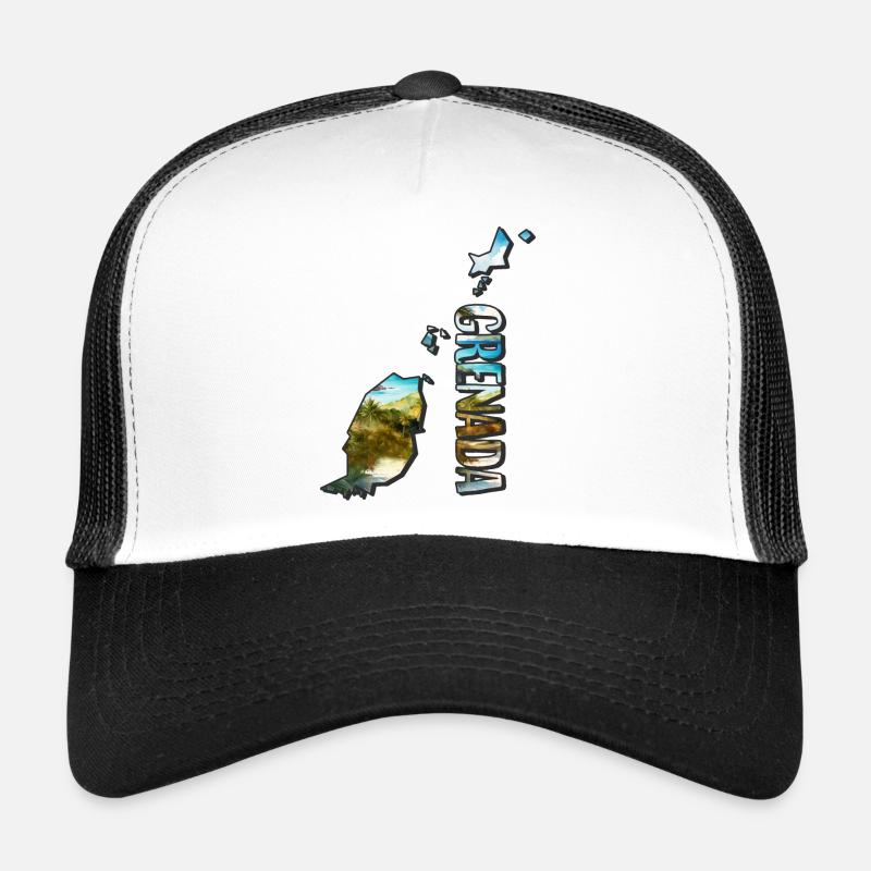 Carte à l’aquarelle de la Grenade Casquette trucker 
