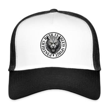 Panthère intrépide - Casquette trucker  - blanc/noir - Devant