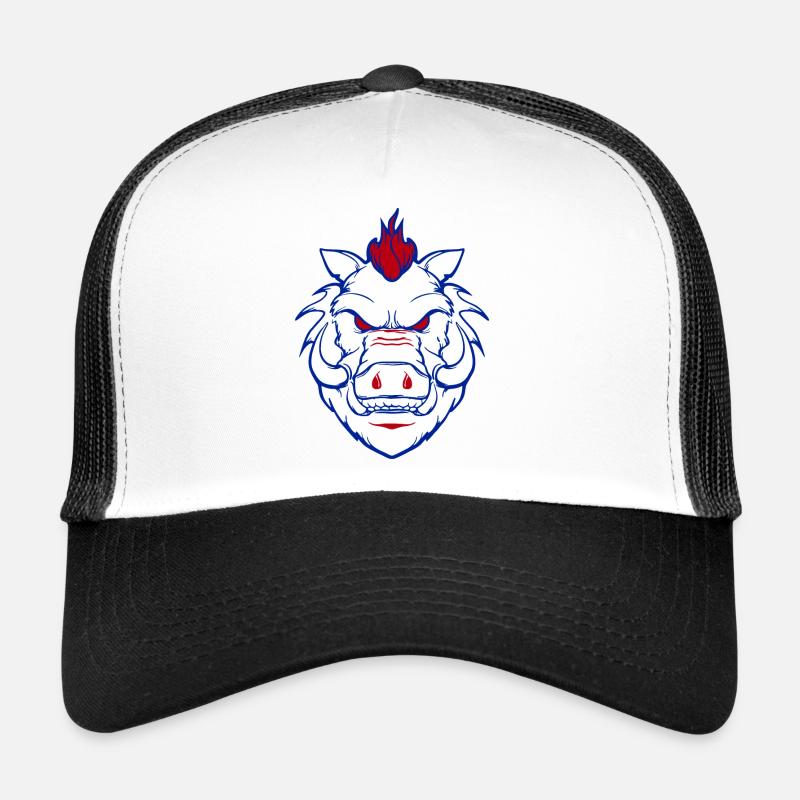 White boar Trucker Cap