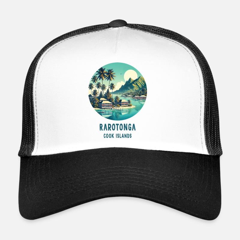 Palmiers de mer de Parotonga, Îles Cook Casquette trucker 