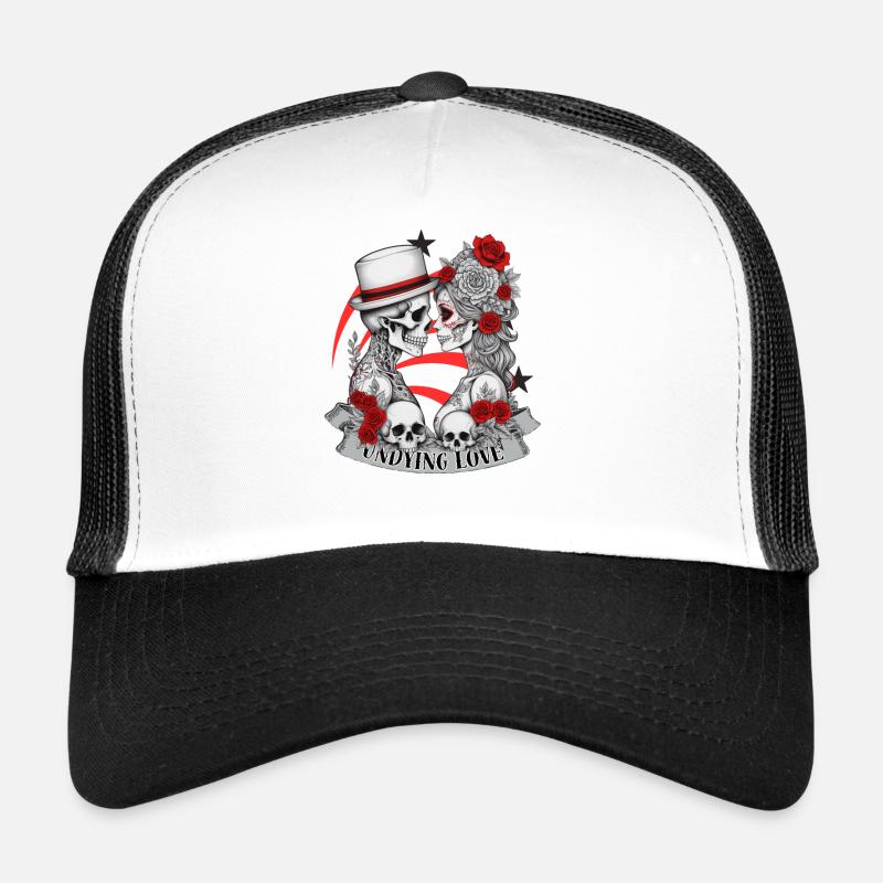 Undying Love - Trucker Cap - Weiß/Schwarz