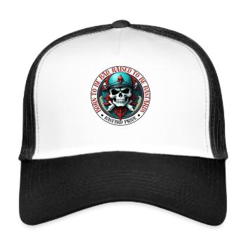 Born to be Bad, Raised to be Bastards - Trucker Cap - white/black - Front