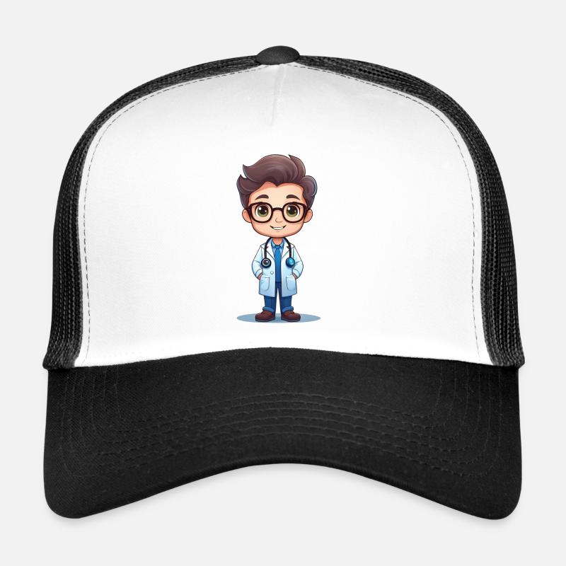 Arzt oder Doktor - Trucker Cap - Weiß/Schwarz