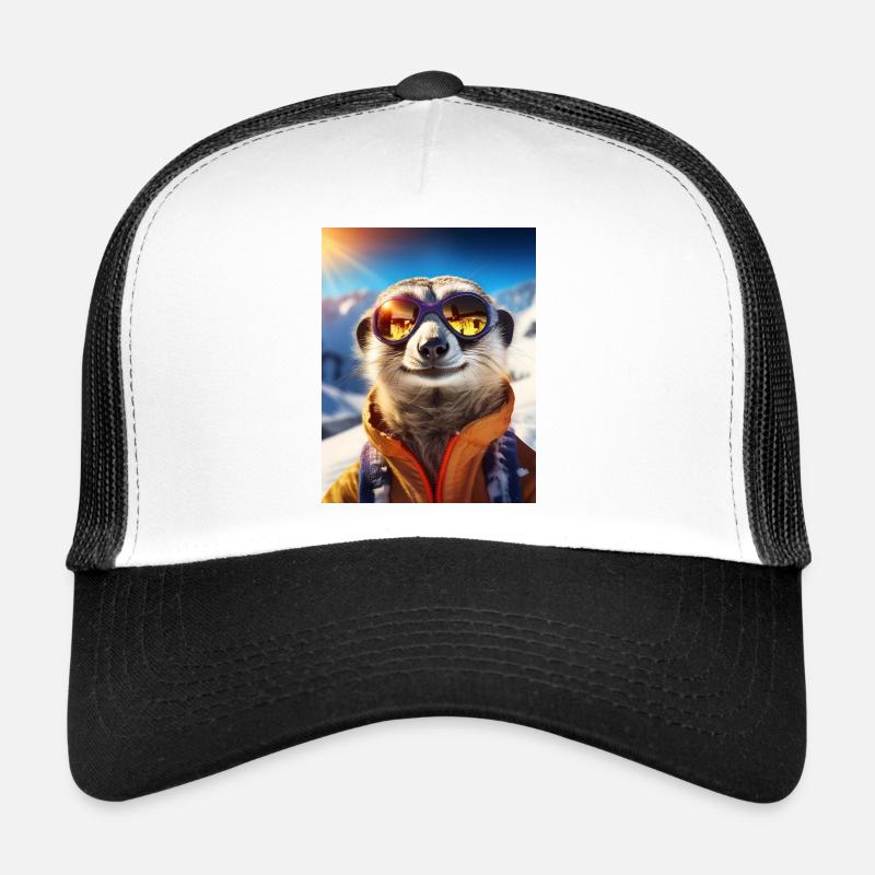 Suricates en vacances au ski Casquette trucker 