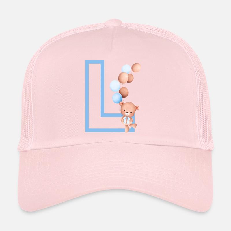 Lettre l bleue ours Casquette trucker 
