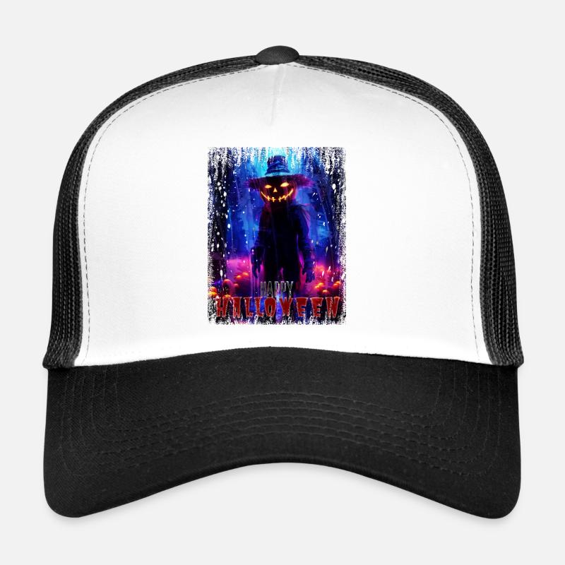 Halloween!! - Trucker Cap - Weiß/Schwarz