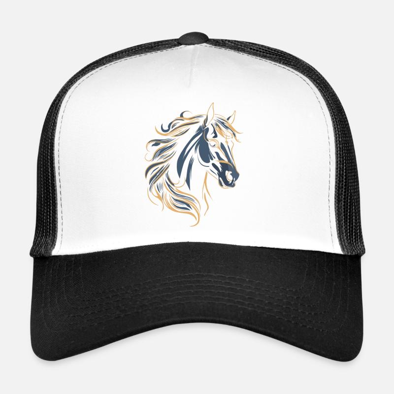 COULEUR DE TATOUAGE DE CHEVAL Casquette trucker 