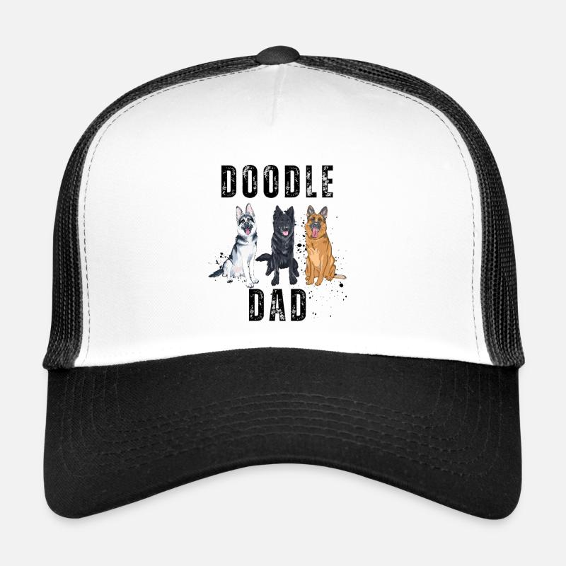 Doodle Dad - Casquette trucker  - blanc/noir