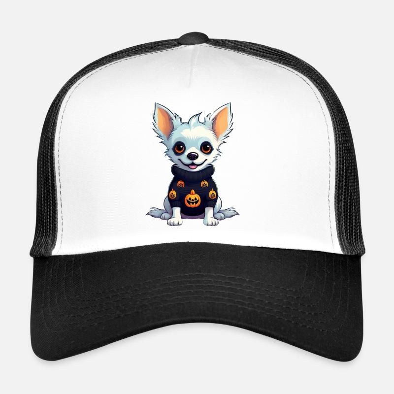 Chihuahua Hallooween Pullover Trucker Cap