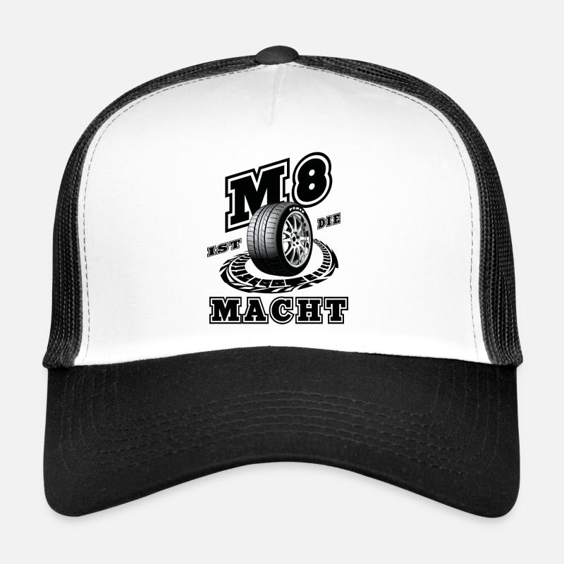 M8 Power - Trucker Cap - white/black
