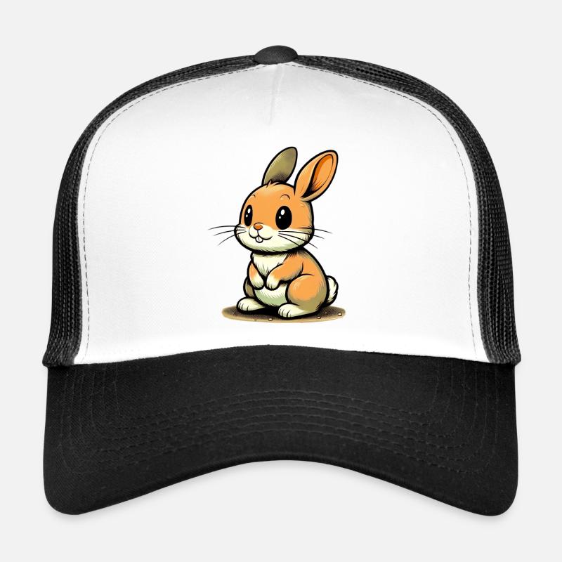 Lapin - Casquette trucker - blanc/noir