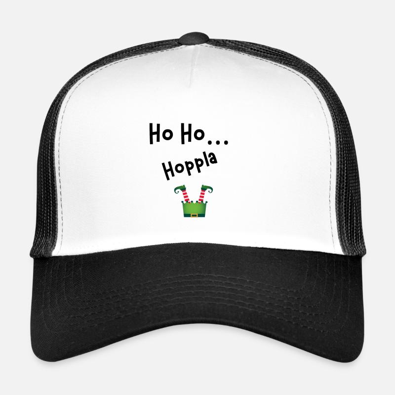 Ho Ho Hoppla - Trucker Cap - Weiß/Schwarz