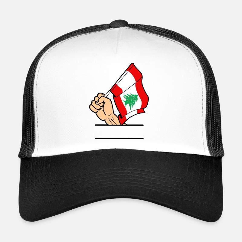 Flagge Libanon erster Textraum Trucker Cap