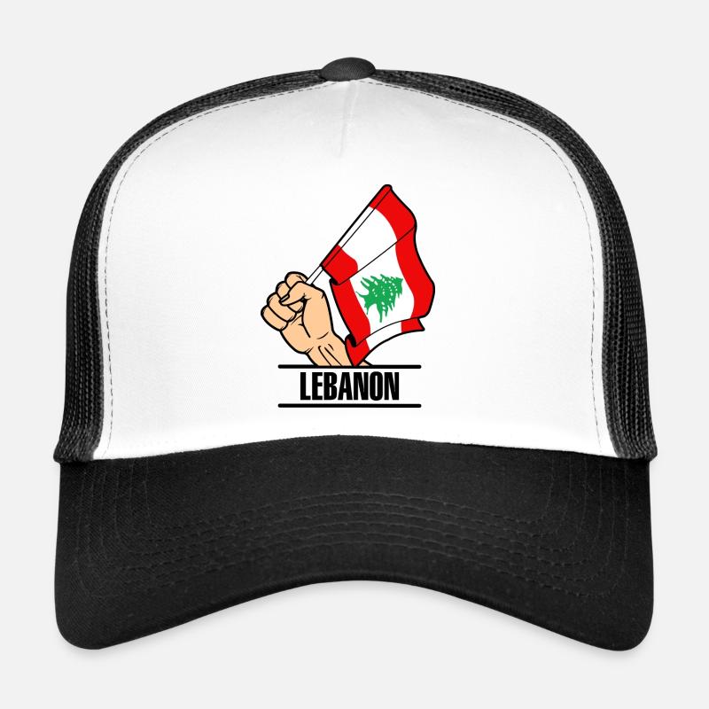 Flagge Libanon faust text LIBANON Trucker Cap