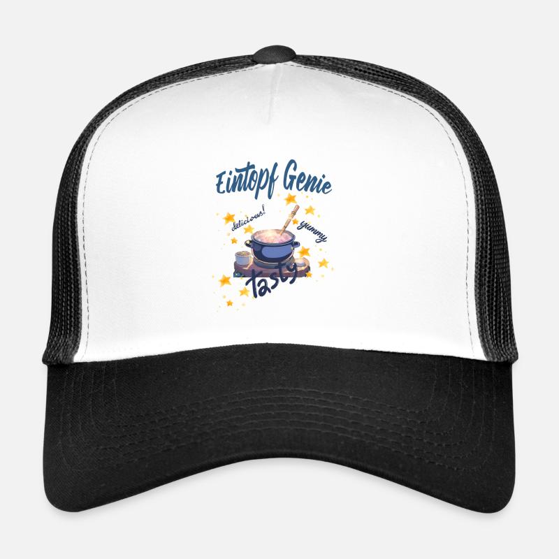 Eintopf Genie - Trucker Cap - Weiß/Schwarz