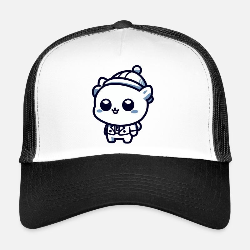 Süßes Kätzchen in Winterkleidung Trucker Cap