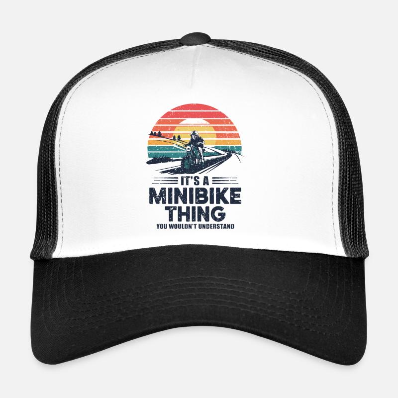 Minibike fan with heart Trucker Cap
