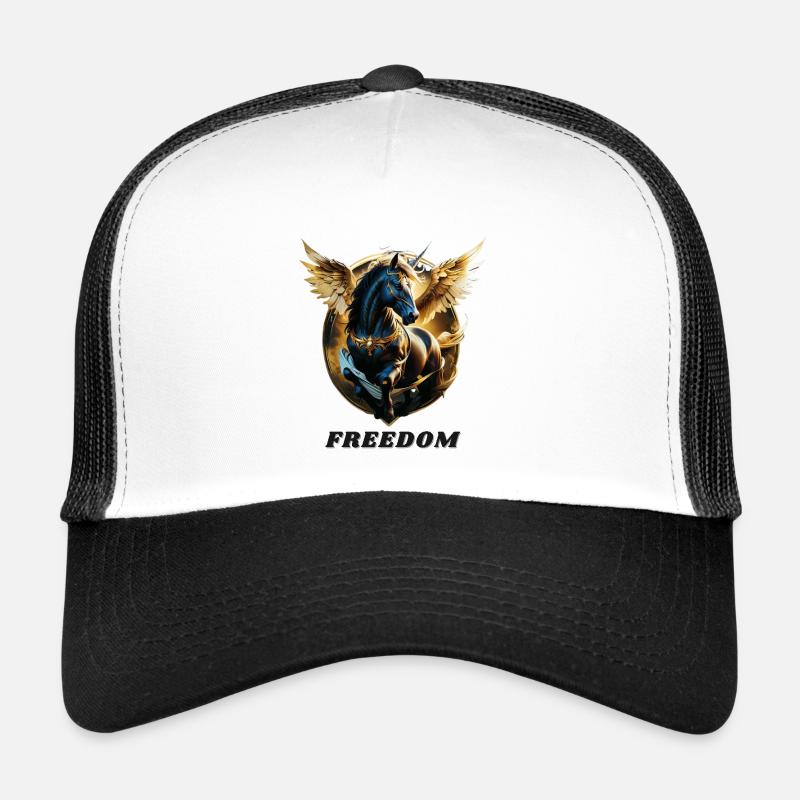 Freiheit - Trucker Cap - Weiß/Schwarz