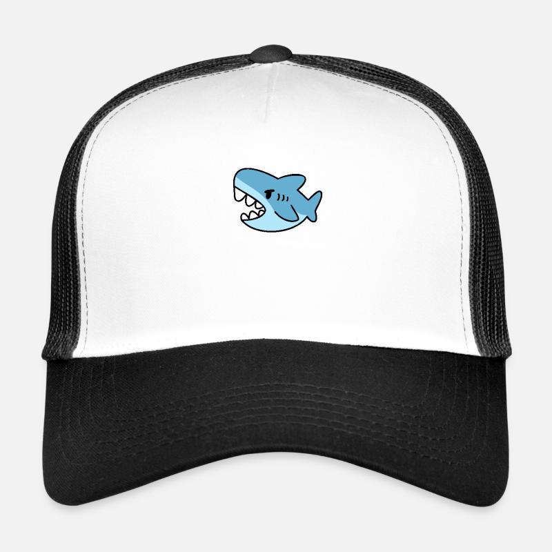 Majestic Shark - Trucker Cap - white/black