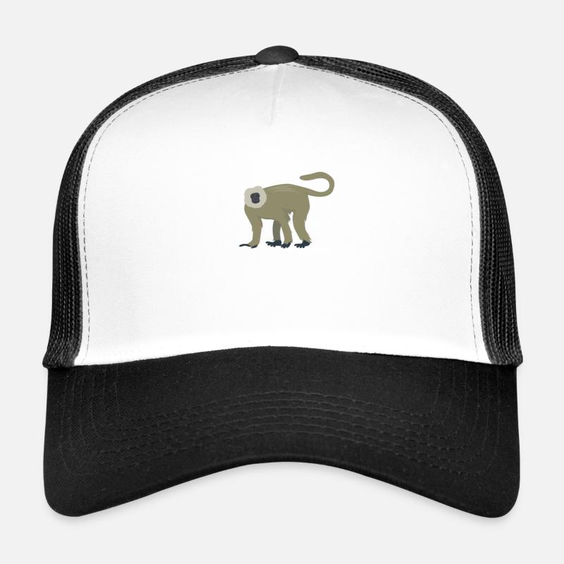 Elegant langur - Trucker Cap - white/black