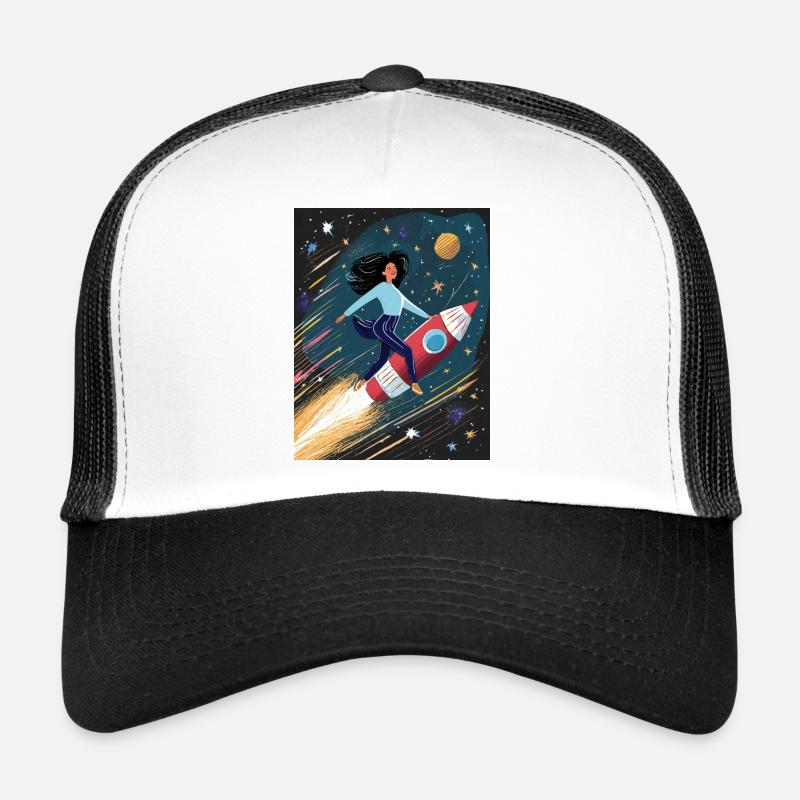 Rocket Flight Trucker Cap