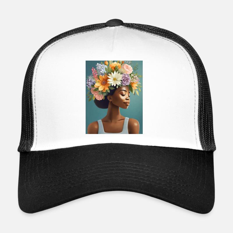 Couronne de fleurs 3 Casquette trucker 