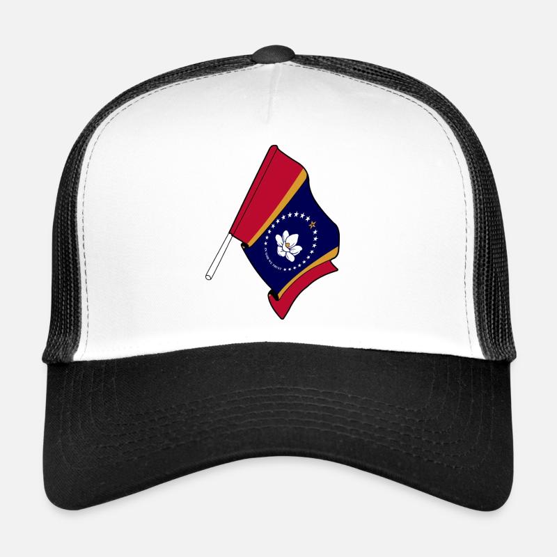 Drapeau du Mississippi Casquette trucker 