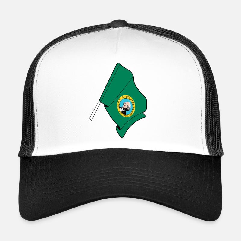 Drapeau de Washington Casquette trucker 