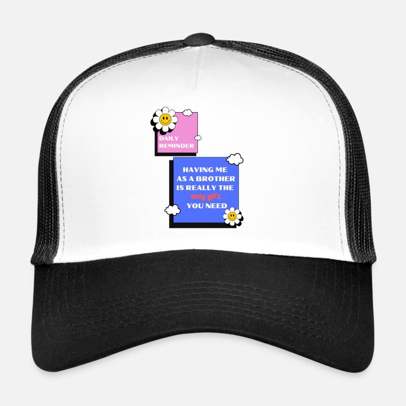 Frère - Casquette trucker  - blanc/noir