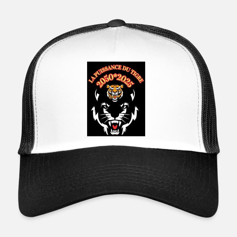 Tiger power - Trucker Cap - white/black