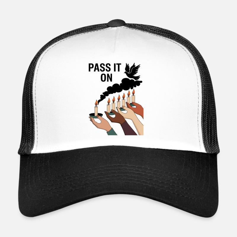 Gib es weiter - Einheit und Hoffnung Kerzenkunst Trucker Cap