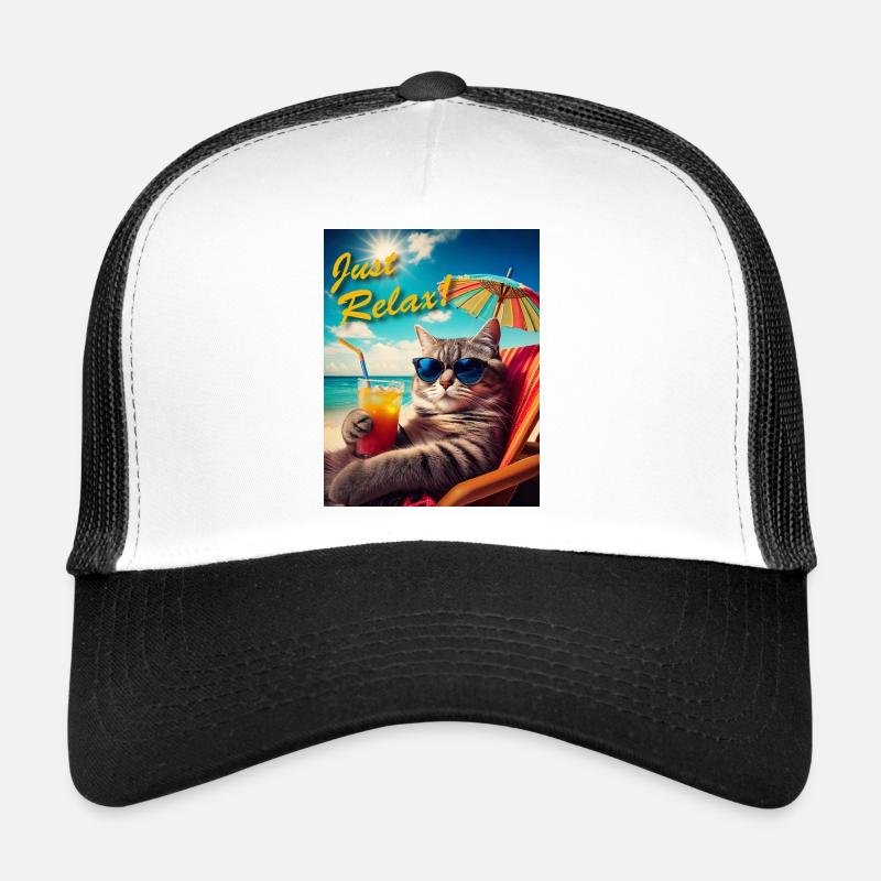 Just Relax Cat Trucker Cap
