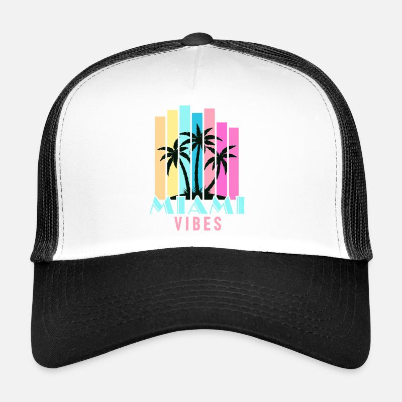 Vibrations de Miami Casquette trucker 