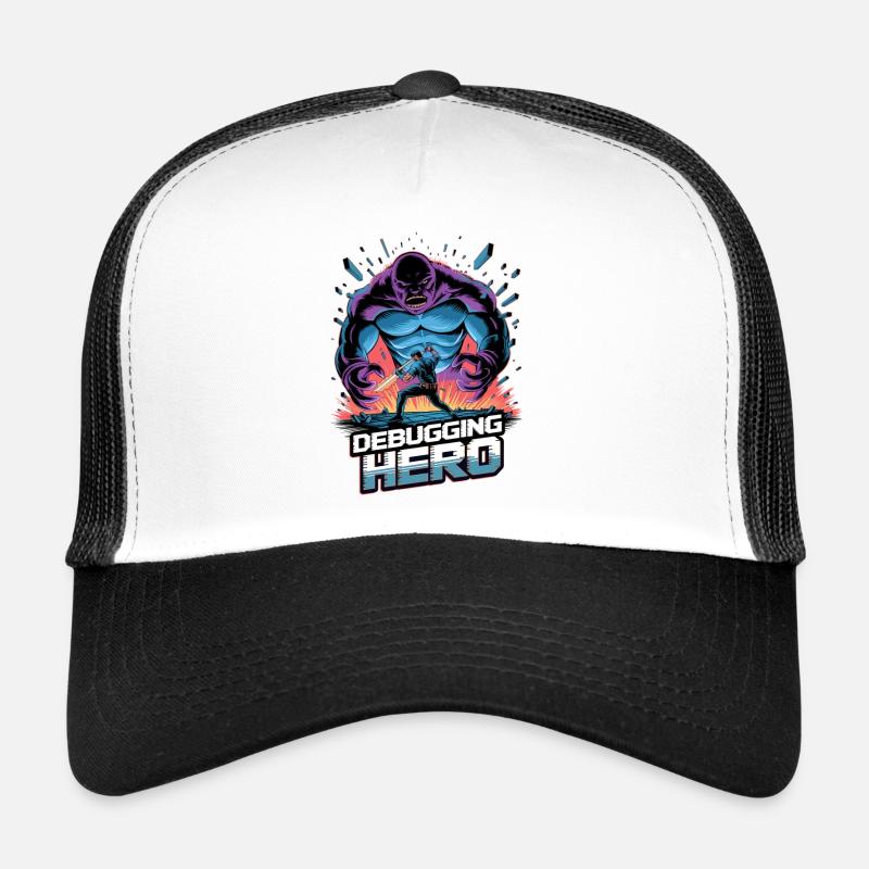 Debugging Hero - Bataille épique contre les monstres de code Casquette trucker 