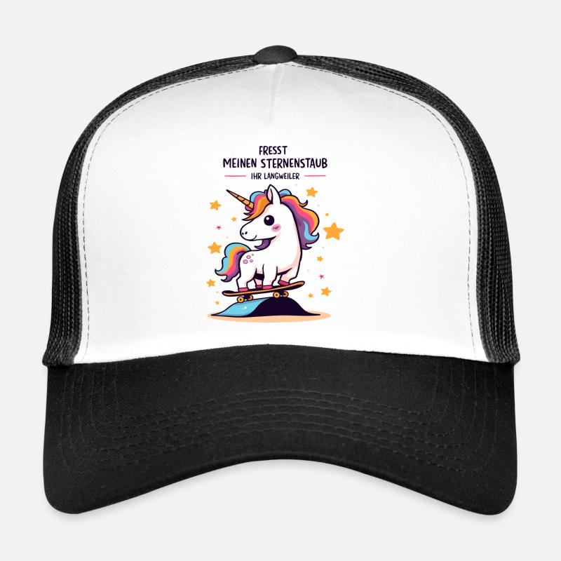 Skateboard Unicorn Trucker Cap