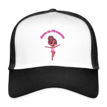 Born to Pirouette - Trucker Cap - Weiß/Schwarz - Vorne