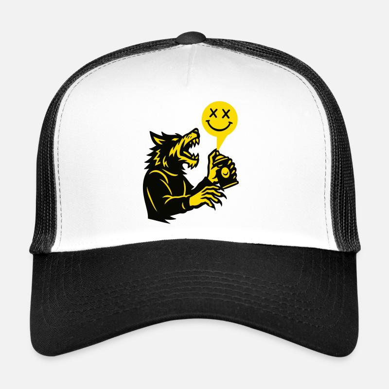 Graffiti Werwolf sprayt den Mond an! Trucker Cap
