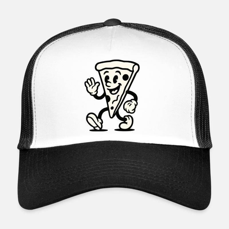 pizza comic - Trucker Cap - Weiß/Schwarz