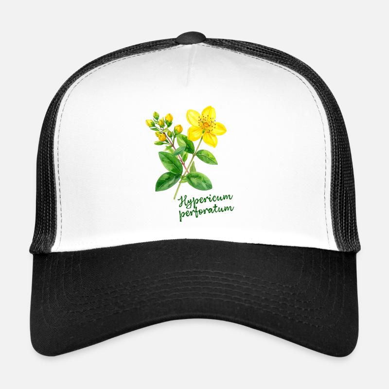 Hypericum perforatum - botanische Illustration Trucker Cap