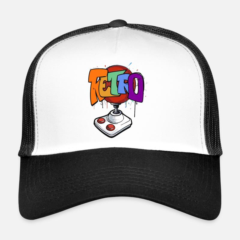 Design néon de jeu rétro Casquette trucker 