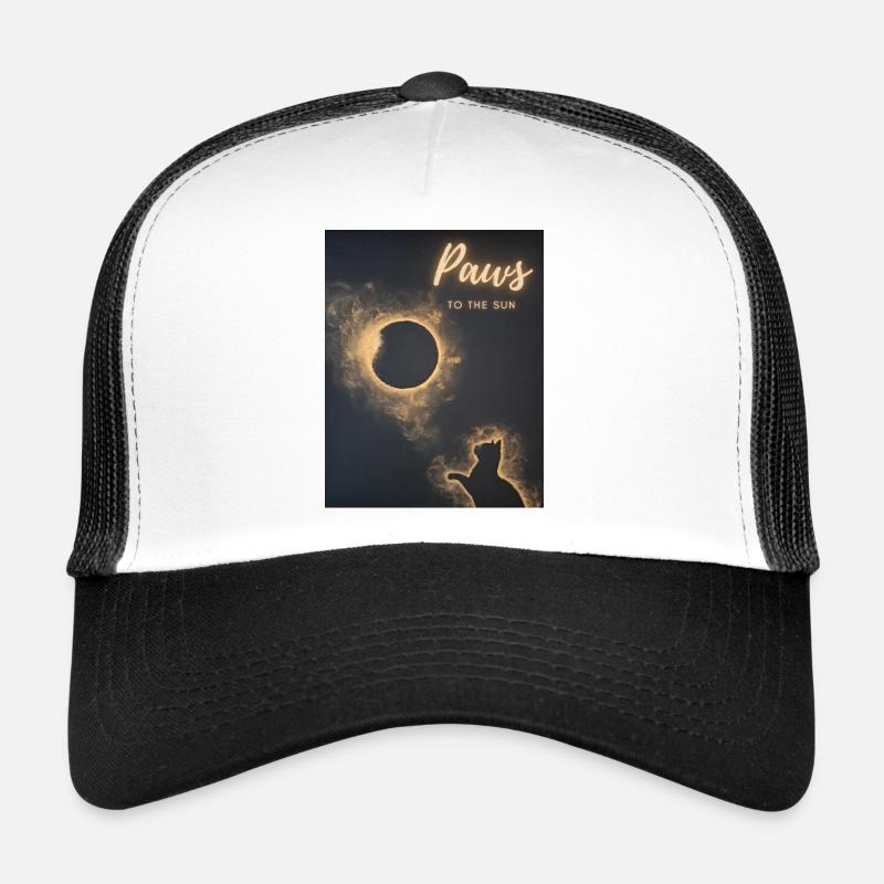 Pattes au soleil Chat céleste Art Casquette trucker 