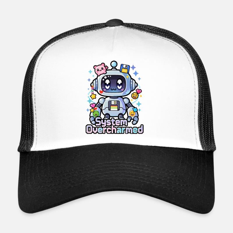 🤖 - Système surcharmé – Robot avec des breloques numériques Casquette trucker 