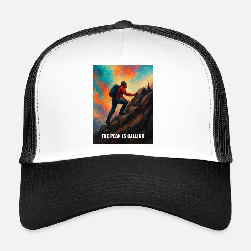 Grimpeur en quête du sommet Casquette trucker 